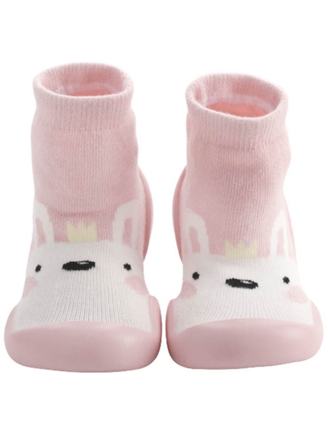 Cute Walk by Babyhug Sock Shoes with Bunny Applique - Pink
